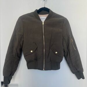 Club Monaco Bomber Jacket - Army Green